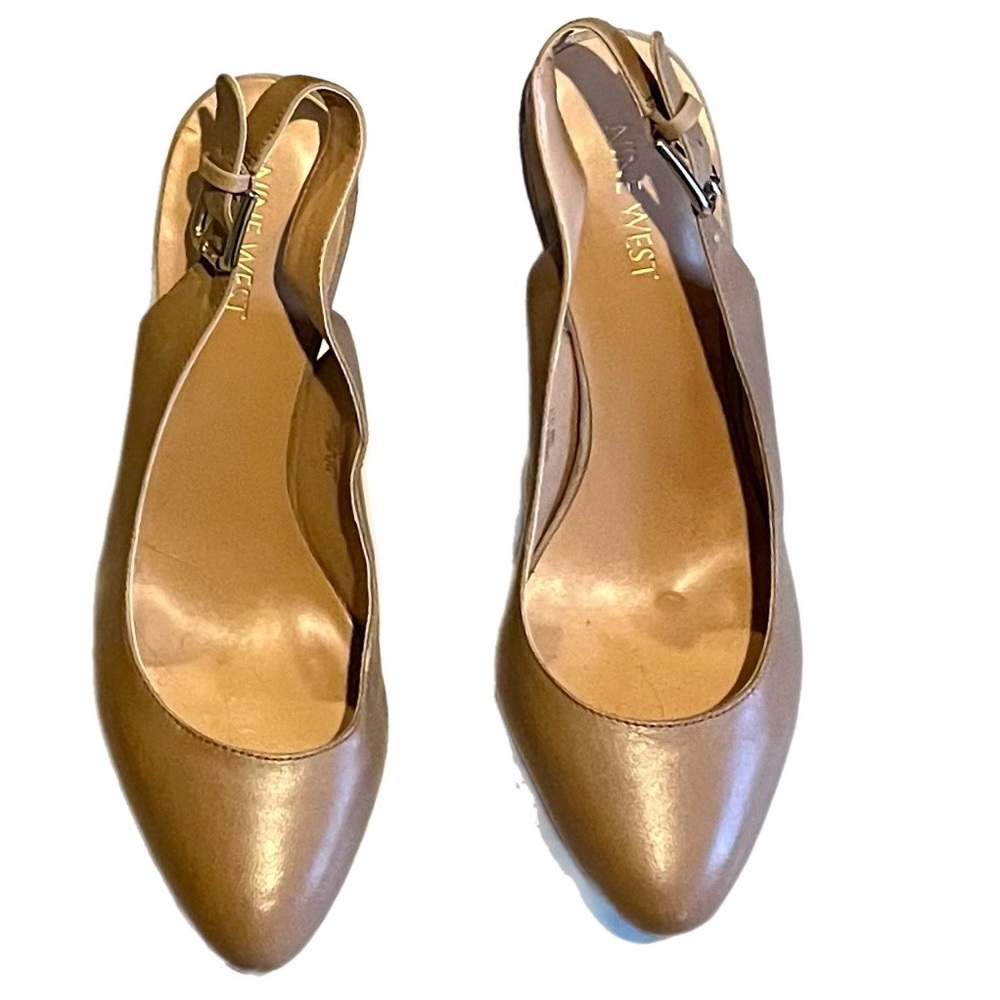 Nine West tan high heel size 7
